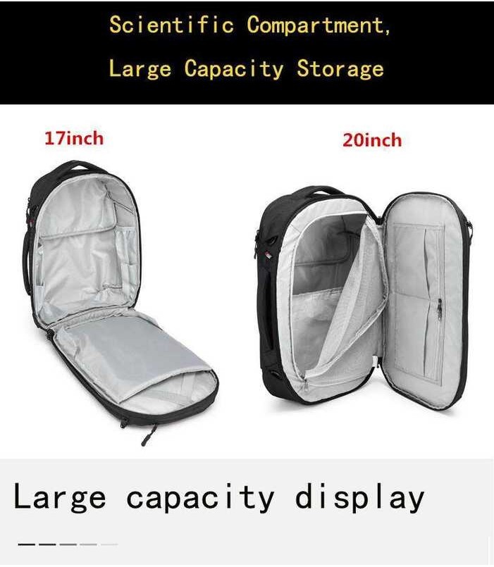 ❤ กระเป๋าเป้สะพายหลัง OZUKO Man Multifunctional Travel สำหรับแล็ป