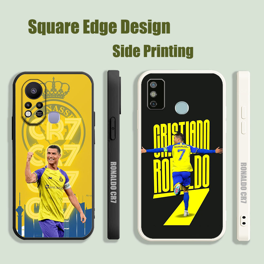 เคสสําหรับ Samsung Galaxy A12 A10 A10S A02S A03S A50 A31 A11(EU) คริสเตียโน่ โรนัลโด้ CR7 Ronaldo CZE08 เคสโทรศัพท์ขอบสี่เหลี่ยม