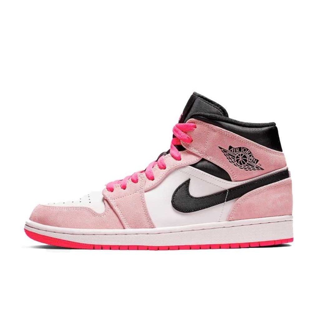 ฟิกเกอร์ Nike Air Jordan 1 Mid "Crimson Tint" Sneakers 852542-801 Like New