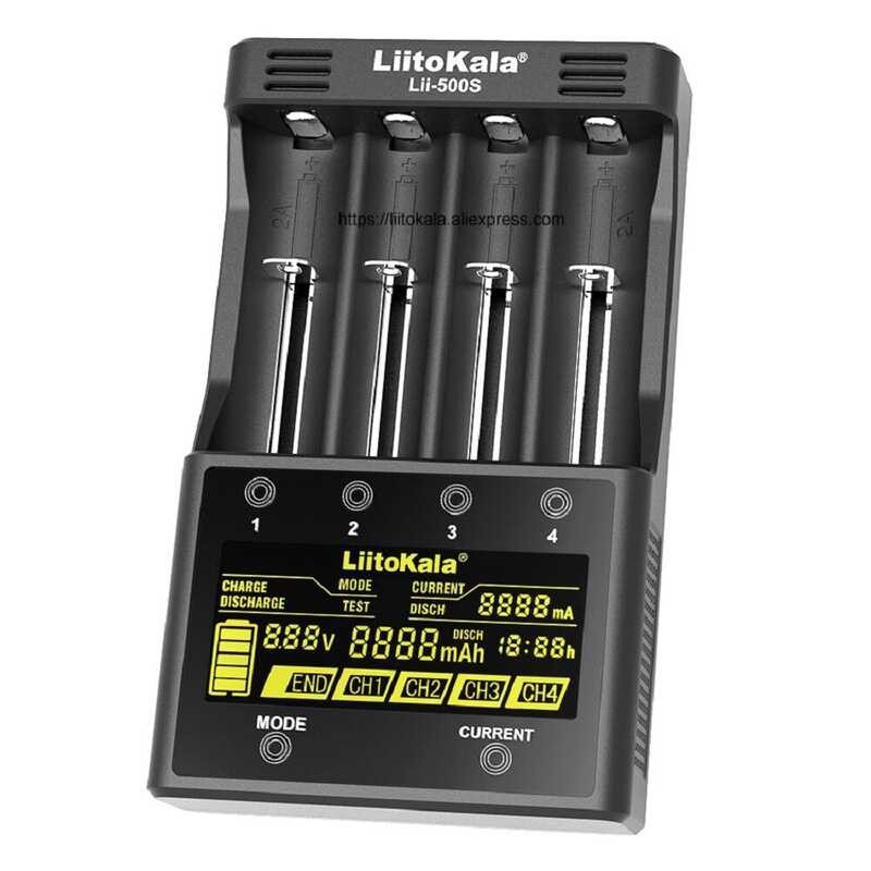 เครื่องชาร์จแบตเตอรี่ลิเธียม Liitokala LII-500S Lii-500 NiMH เครื่