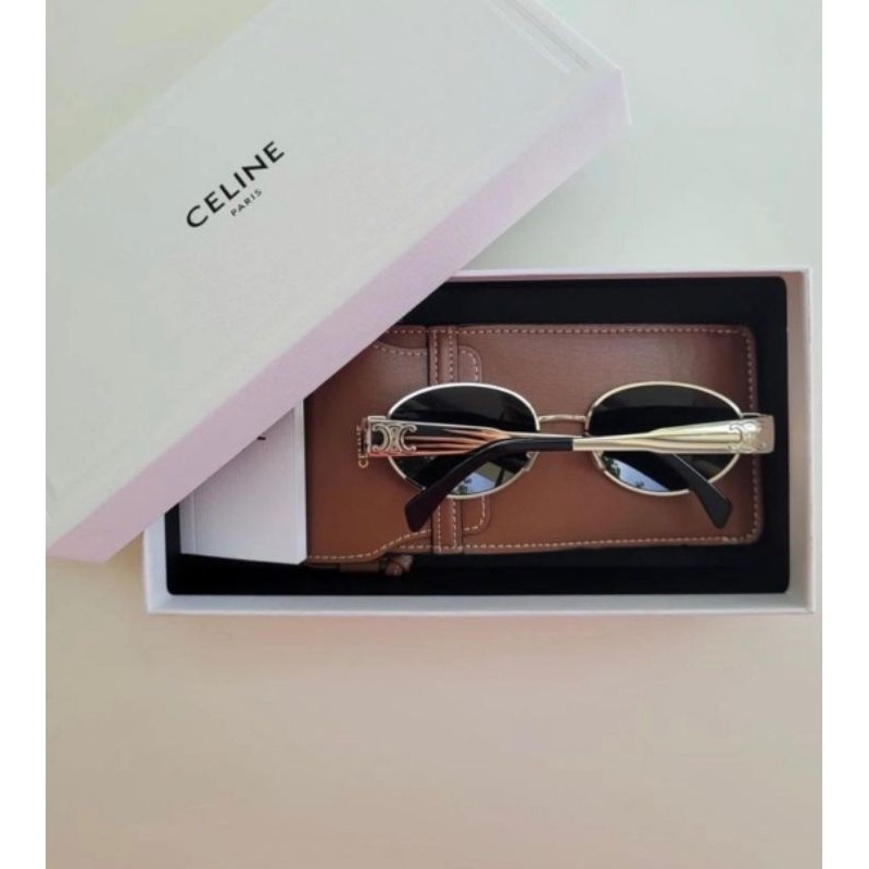 [Hawk.Lens]  แว่นตากันแดด CELINE Triomphe Metal 01 ของแท้!