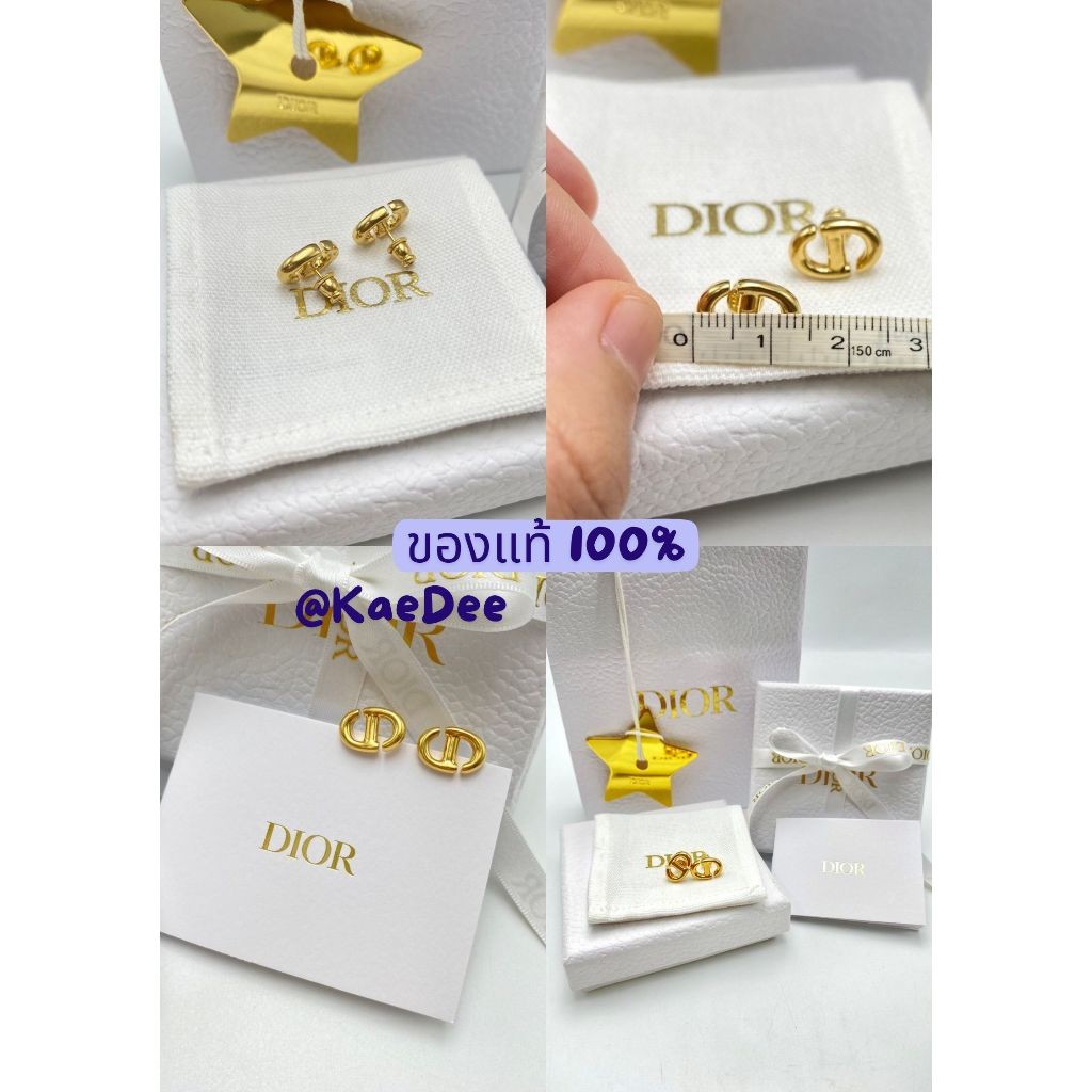 ต่างหู DIOR EARRING ของแท้. 100%.