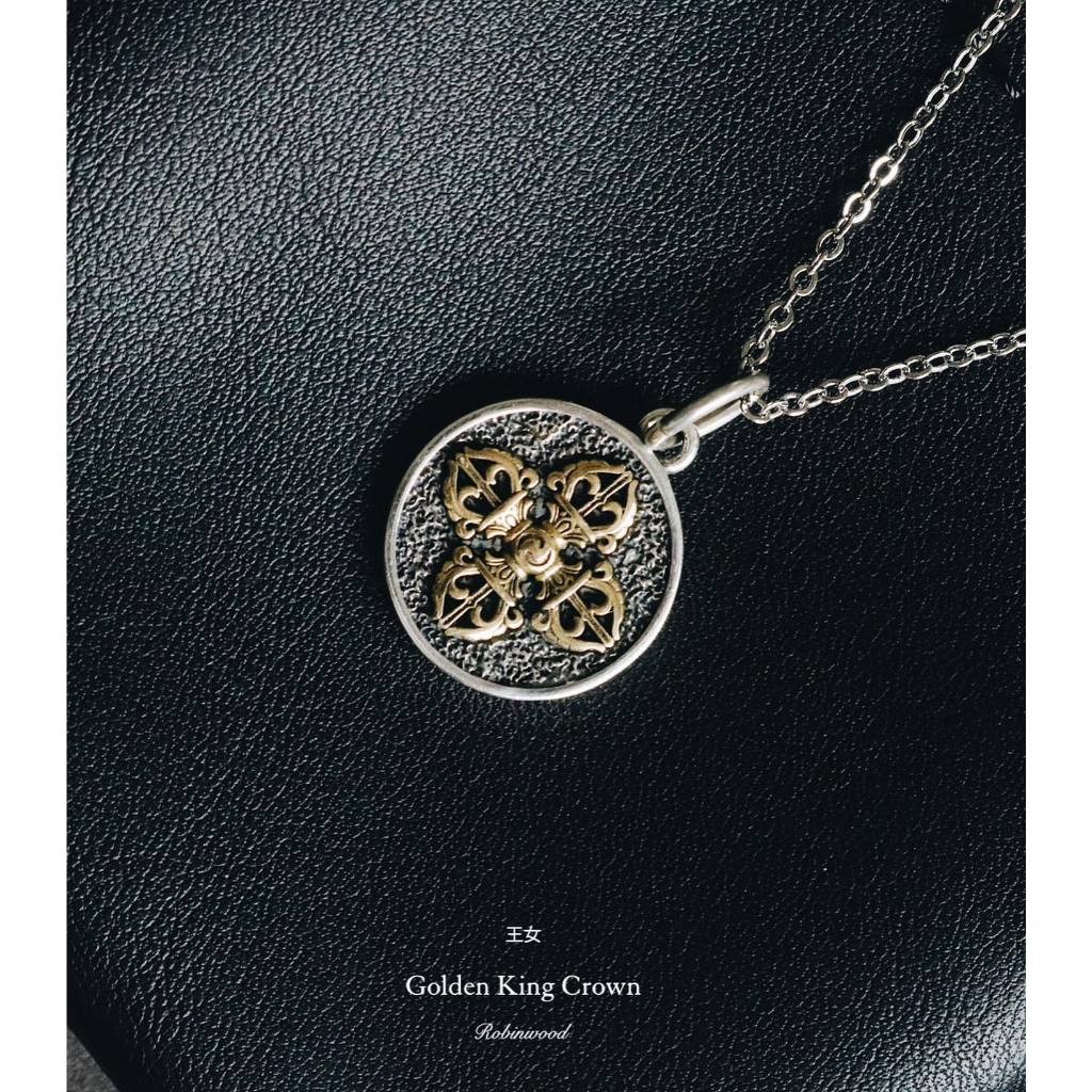 สร้อยคอผู้ชาย GOLDEN KING CROWN NECKLACE