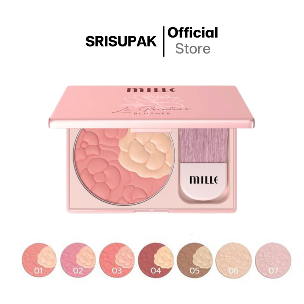 MILLE บลัชออน บรอนเซอร์ และไฮไลท์ LA PEINTURE BLUSHER 11G.