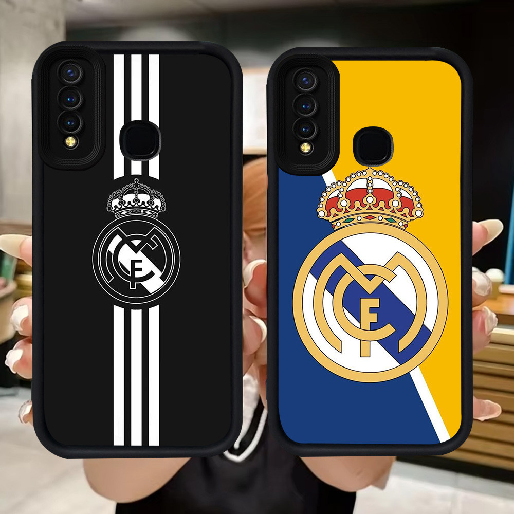 Q100 จริง-Madrid soft Casing สําหรับ VIVO Y30 Y50 Y19 V9 Y95 Y93 Y12 Y91 Y30i Y15 Y17 Z1 Pro Y91C