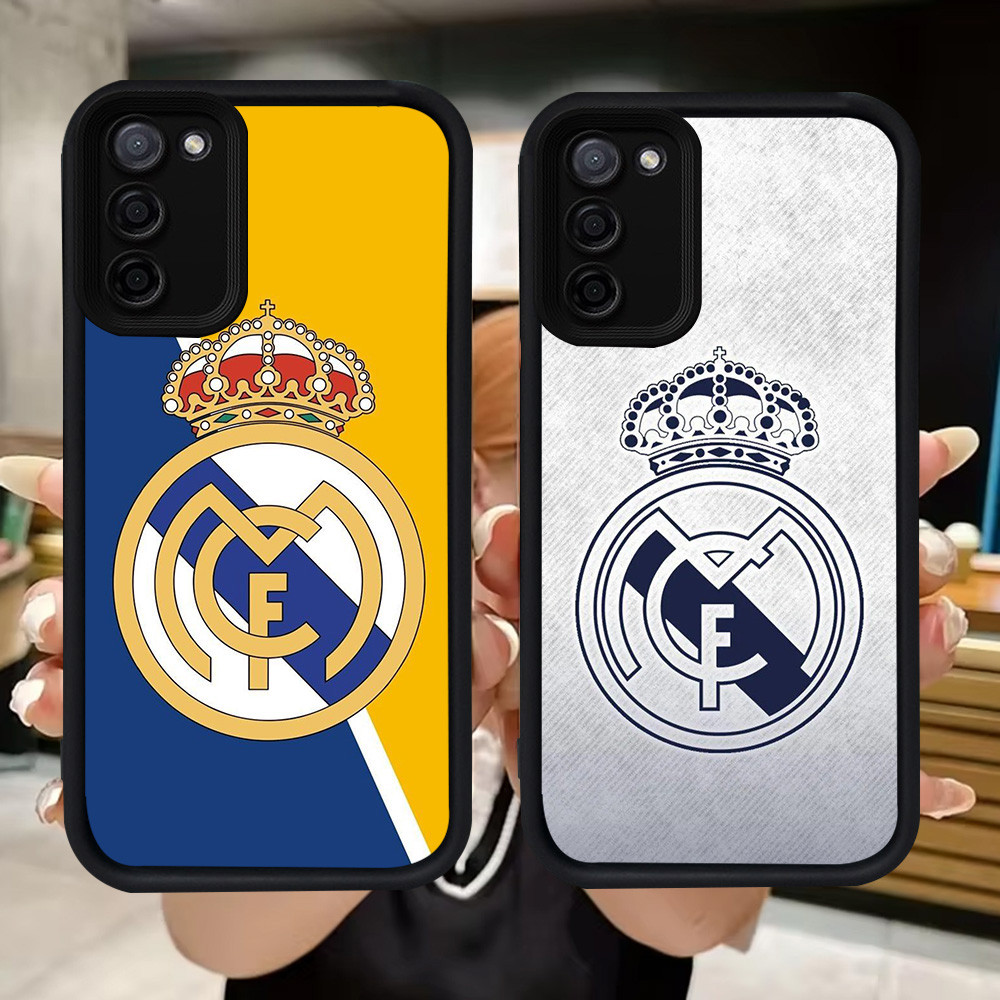 Q100 Real-Madrid soft Casing สําหรับ Samsung A02 J4 M02 A03S A71 A31 A02S J6 Plus M02S A51 A03 Core 