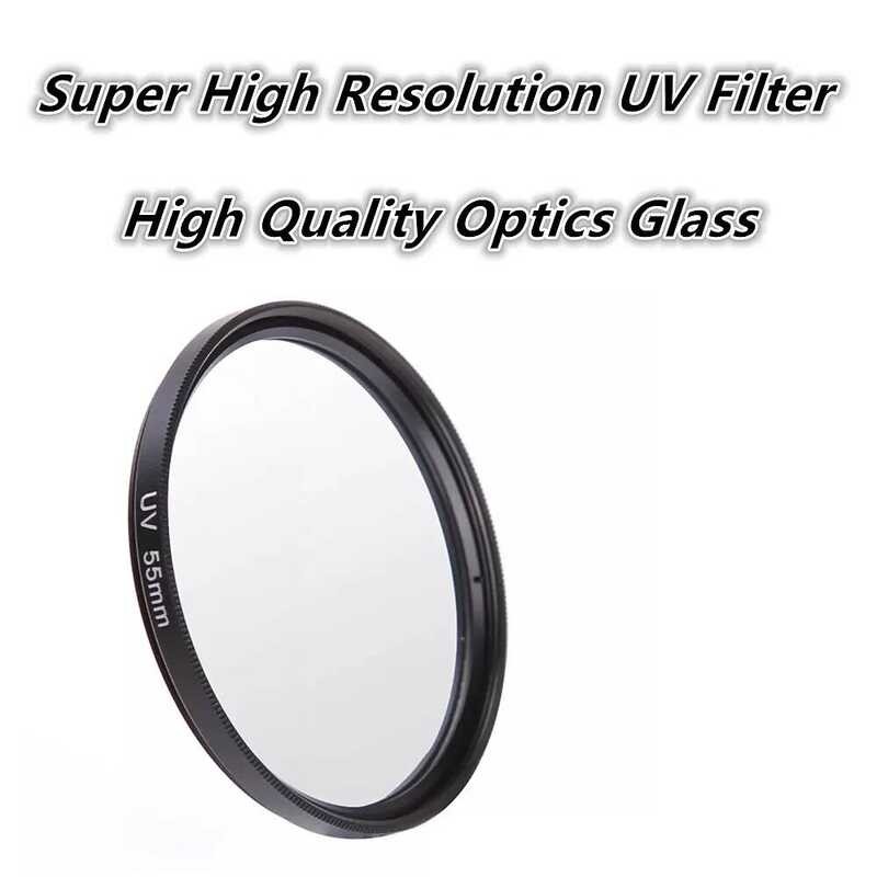 ▥ 3ใน1ชุด UV ฟิลเตอร์เลนส์หมวกคลุมสำหรับ  Lumix Fz200 Fz150 Fz100 Fz60 Fz62 Fz48 Fz47