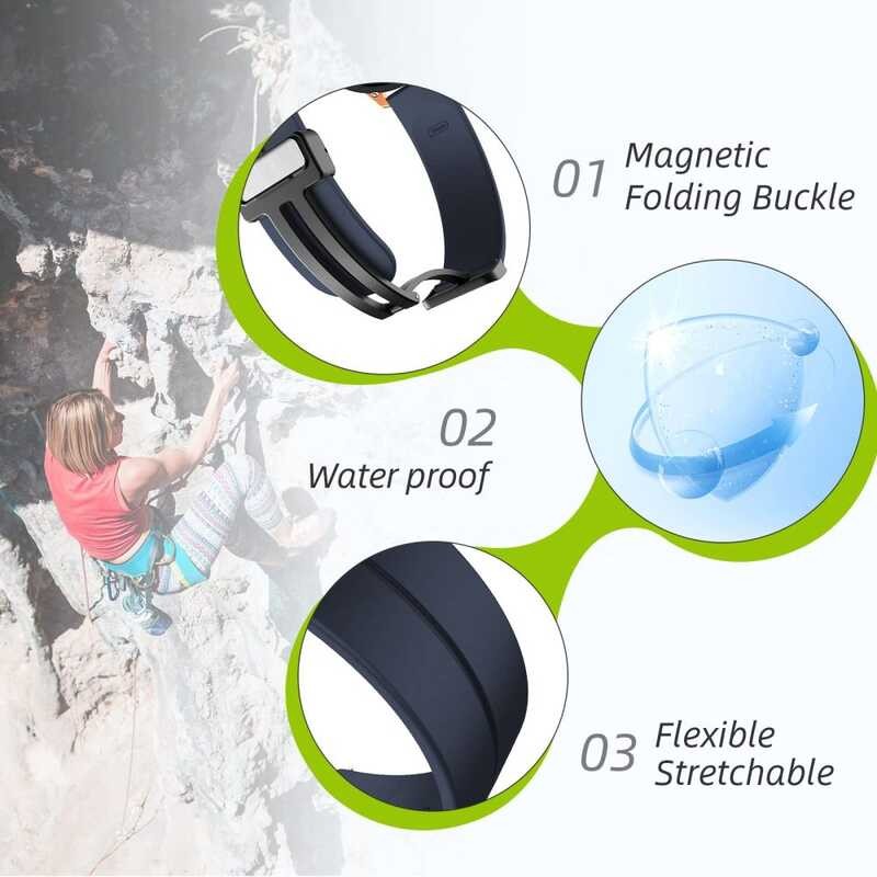 22Mm 20Mm Magnetic Buckle Strap For Amazfit G/2/2E/3/4/G 2 Mini/Gtr 4/3/Pop/Pop Pro/47Mm/Gtr 2/2E/S