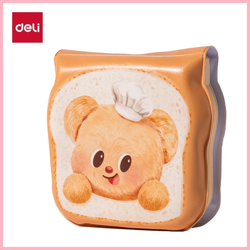 Deli Butter Bear HY225 Slow Recovery Toast Unzip 93100mm Pocket Moon Taniko