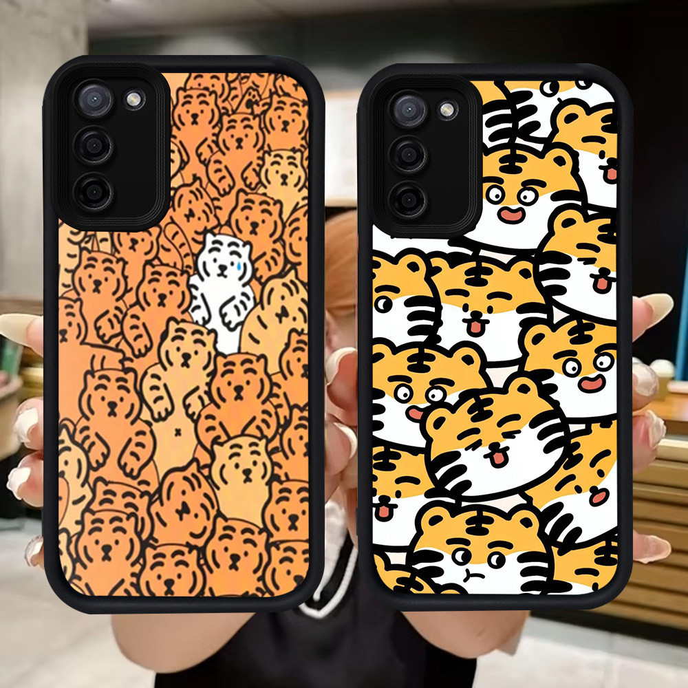 Q57 Tiger soft Casing สําหรับ Samsung A02 J4 M02 A03S A71 A31 A02S J6 Plus M02S A51 A03 Core F02S
