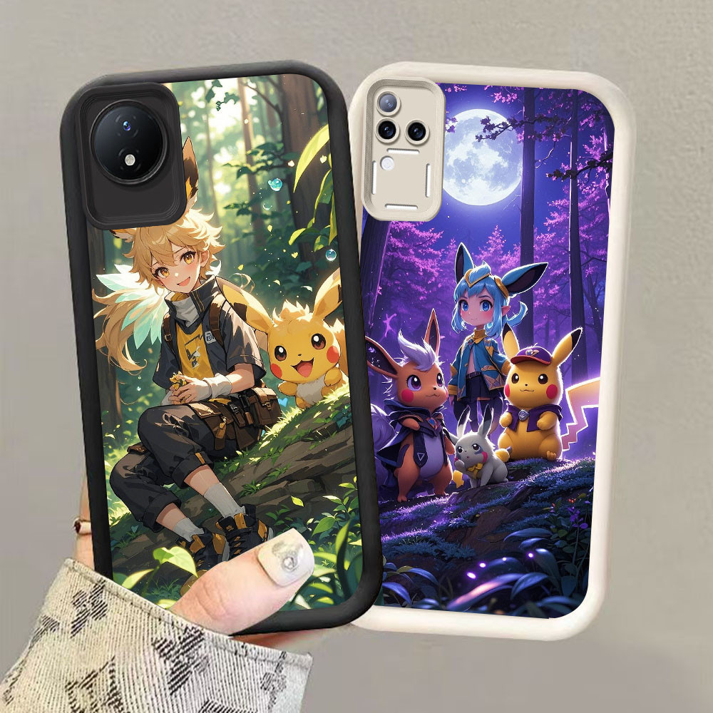 YZ-153 Pokemon และ Ash ปลอกกันกระแทกสําหรับ VIVO V30 V50 T4 Y29 Y02 Y02a Y02t V30E Pro 5G