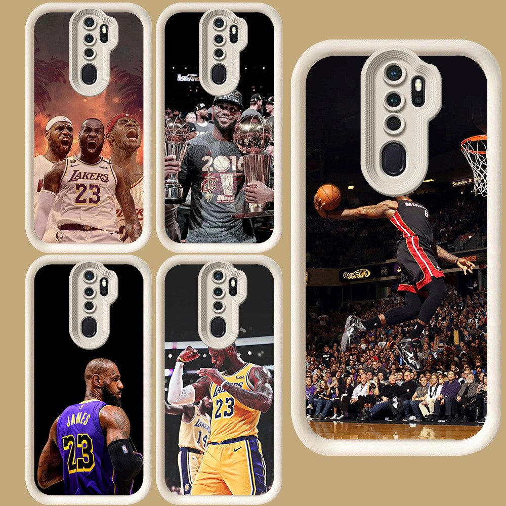 R5 LeBron James สําหรับ OPPO F11 A83 A37 2F A39 Reno 2Z A9 A5 2020 Pro สีขาว
