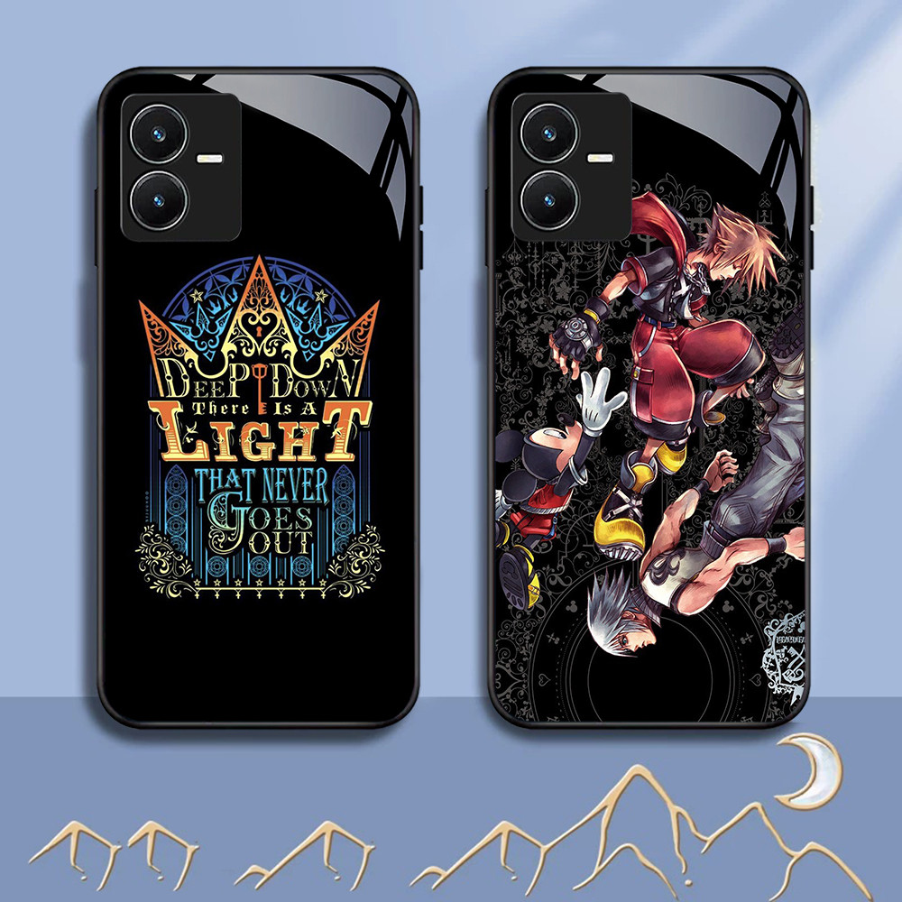 NC-43 Kingdom Hearts เกมแก้วสําหรับ VIVO Y22 Y35 Y75 Y28 Y22S V25 Y55 iQOO Z6