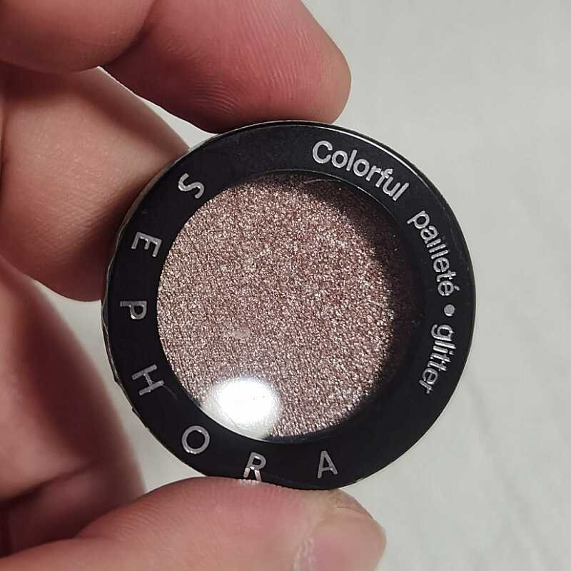 Sephora Monochrome Eyeshadow 362 Twinkle Light Pink Brown Pearl Glitter Delicate No Makeup