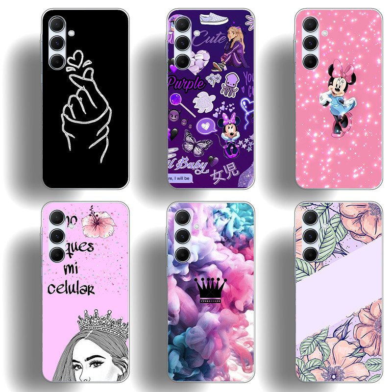 เหมาะสําหรับ Samsung Galaxy A55 A53 A54 A05 เคสโทรศัพท์ TPU นิ่มปุ่มเคลือบด้วยไฟฟ้าแบบนุ่มเปลือกป้องกันดูดซับแรงกระแทก
