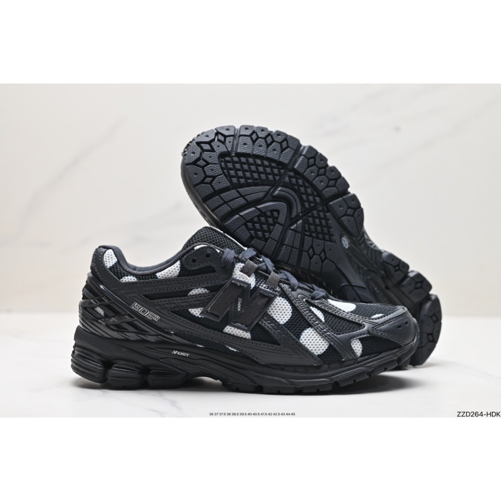 New Balance NB 1906R M1906RPB รองเท้ากีฬาต่ําสีดําที่ทนทานต่อการสึกหรอดูดซับแรงกระแทก