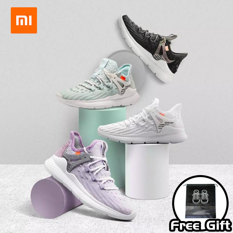 Original Xiaomi mijia Yearcon Fly Knits Women Men Sneakers Ultralight Running Shoes Non-Slip Wear R