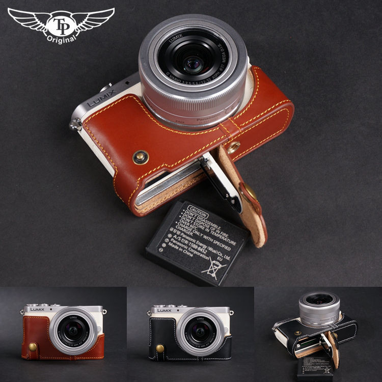 ไต้หวัน TP Handmade Cowhide Panasonic GM1 GM5 ของแท้หนังฐาน GM1S กระเป๋ากล้อง Handle เคสป้องกัน