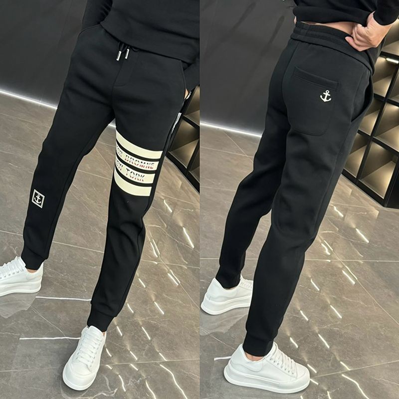 Tom Browne High-end ยุโรปกางเกงลําลองผู้ชายฤดูใบไม้ร่วงใหม่ Sweatpants ทันสมัยและอเนกประสงค์ Four-b