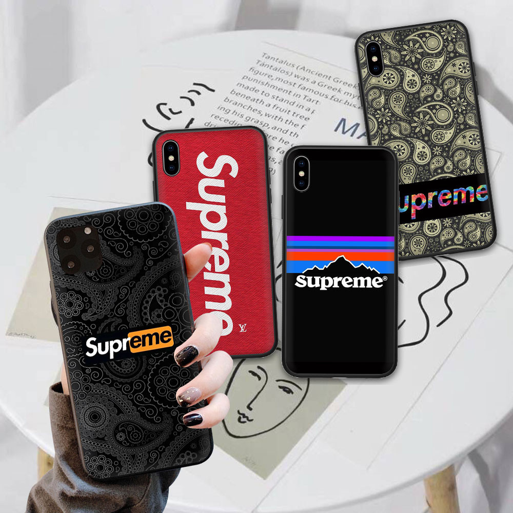 IPhone 5 5s SE 6 6s 6Plus 6sPlus 7 8 SE 7Plus 8Plus X XR XS Max Soft Phone Casing 7U55 Supreme Silic