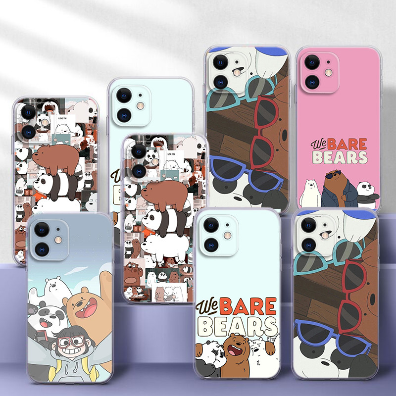 R110 เรา Bare Bears นุ่มสําหรับ Infinix S5 X652 S5 Lite สมาร์ท 4 X653 ร้อน 9 Pro 4C X653C 6 X6511B Z