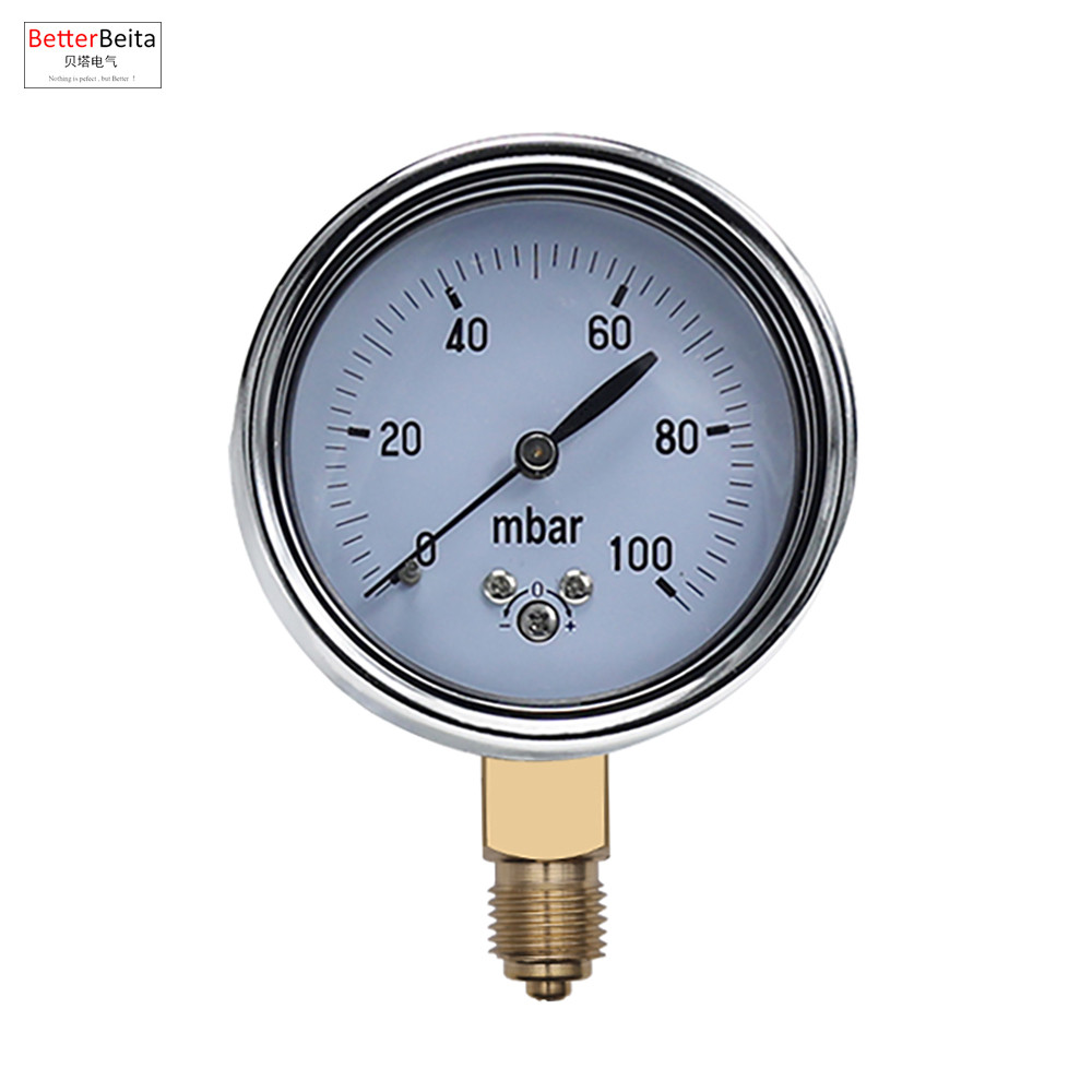 0-16mbar 50mbar 60mbar 100mbar 200mbar Calibratable mbar เครื่องวัดความดัน mbar gauge ปรับแก๊ส manom