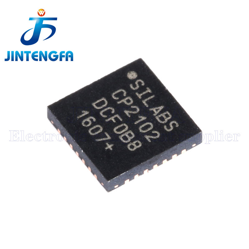 5PCS CP2102 CP2102-GM CP2102-GMR QFN-28 1Mbps 3.3V EEPROM SINGLE-CHIP USB TO UART BRIDGE USB IC Tran