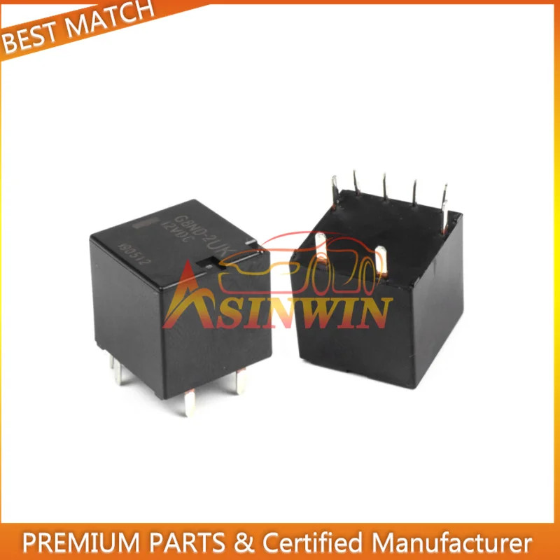 2PCS 12V 8 PIN DCRelay G8ND-2UK สําหรับ Omron สําหรับ Renault BMW X5 X6 เบรคมืออิเล็กทรอนิกส์
