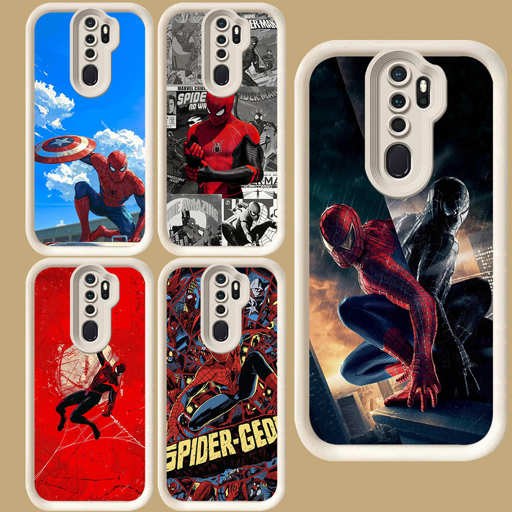 R59 Spiderman สําหรับ OPPO F11 A83 A37 2F A39 Reno 2Z A9 A5 2020 Pro สีขาว