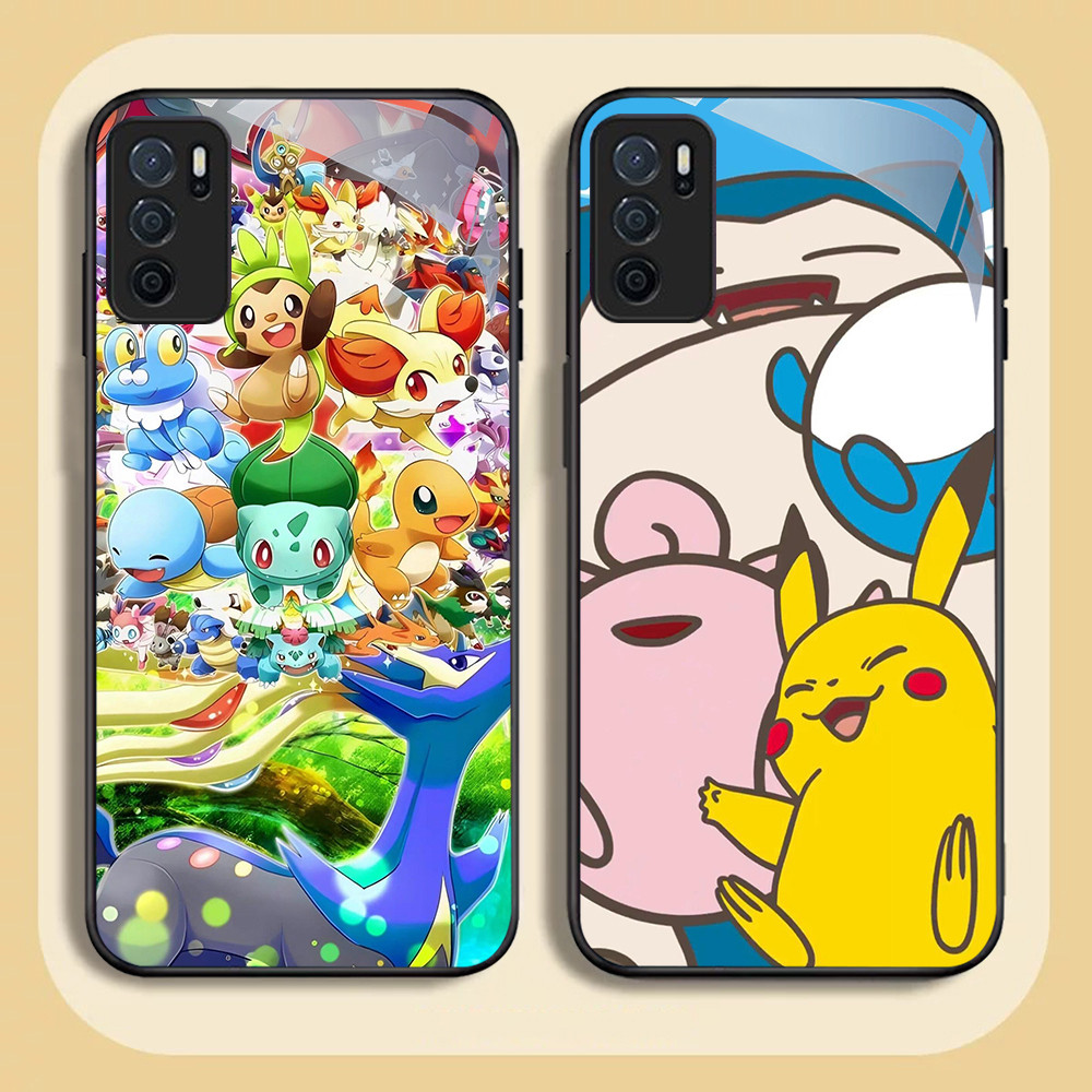 NC-70 Pokemon Glass สําหรับ OPPO A16 A16S A54S A95 A74 F19 F19S Reno 6 Lite