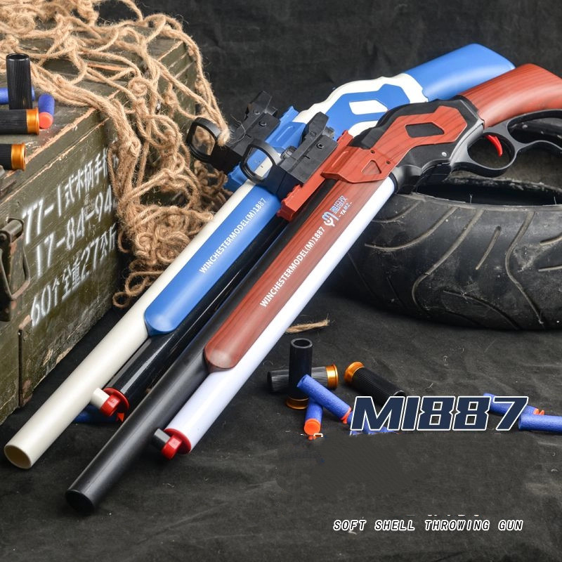 M1887 Simulated Shell Casting Soft Shotgun Nylon Alloy วัสดุ