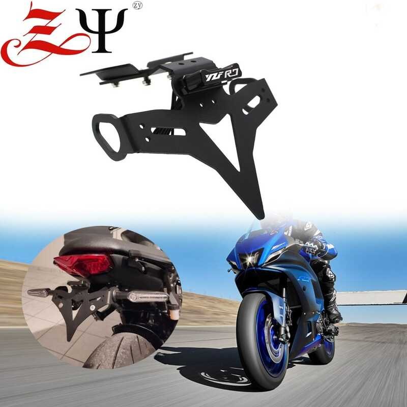 ❤ Motorcycle License Plate Holder LED Light For YAMAHA Yzfr7 YZF R7 2021-2022 Mt07 Rear Tail Ti