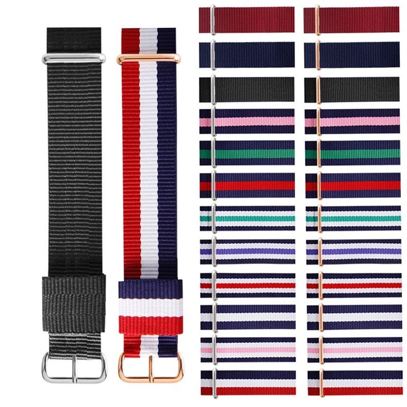 12mm 14mm 16mm 18mm nato strap 20mm สายนาฬิกา 22mm watch band สายนาฬิกากันน้ํา ใช้กับ DW daniel wellington
