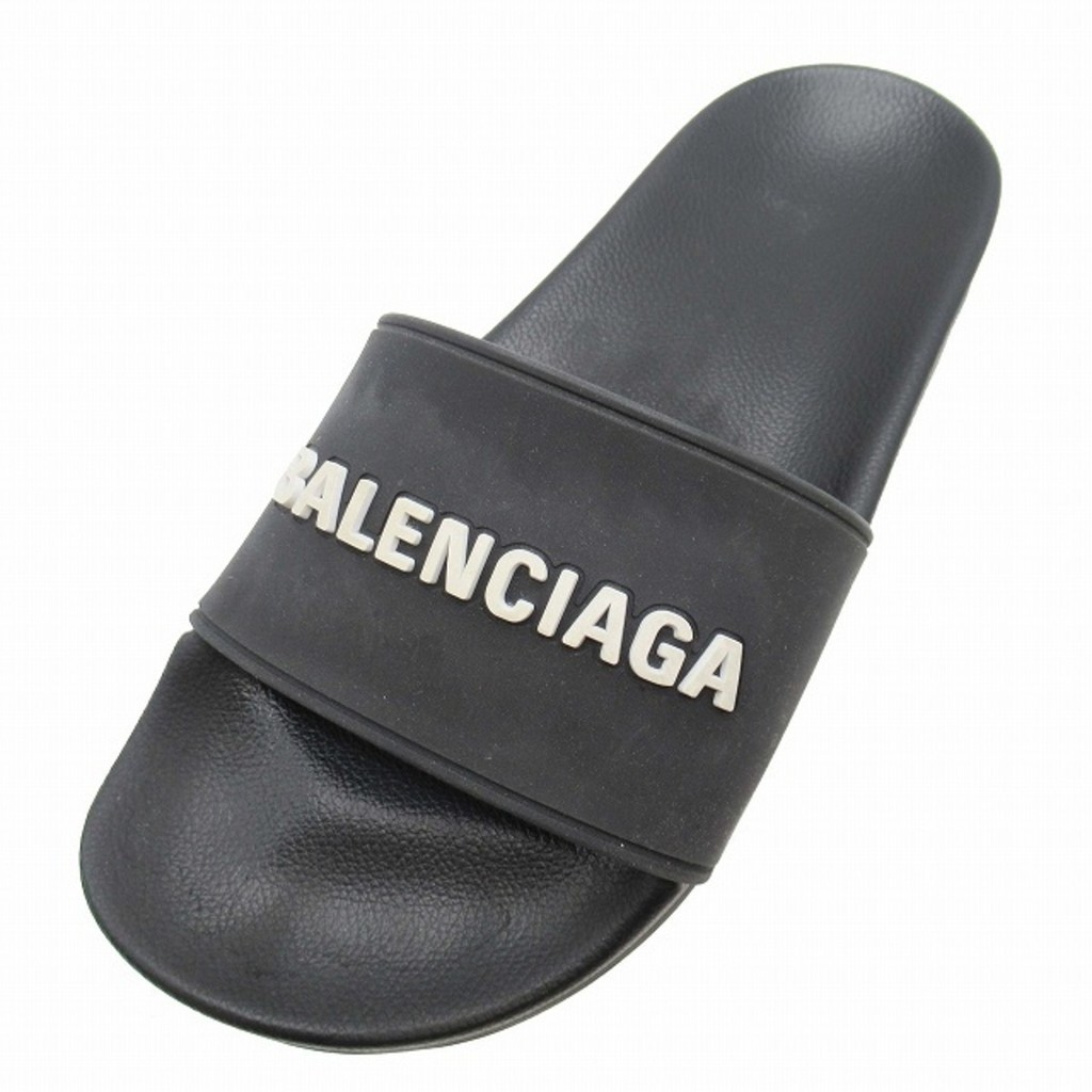 รองเท้าแตะ Balenciaga POOL SLIDE โลโก้ 24.0 ส่งตรงจากญี่ปุ่น มือสอง
