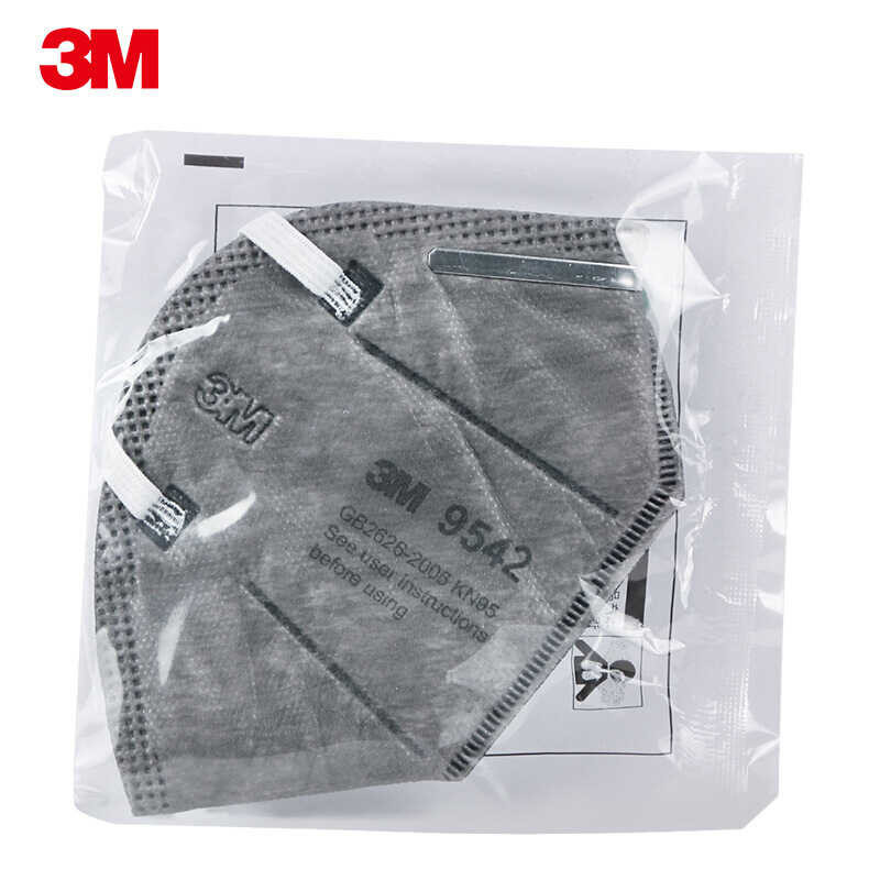 ชิ้น 25 ล็อต 3M 9542 / 9541 หน้ากากกันฝุ่นถ่านกัมมันต์หน้าก
