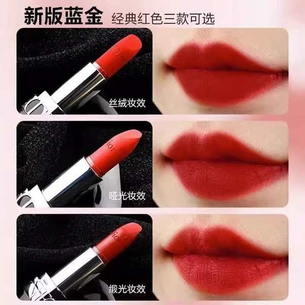 dior lip glow dior lip Dior Lipstick 999 Matte 772/720 Velvet 888 Moisturizing 228 ลิปสติกใหม่สําหร