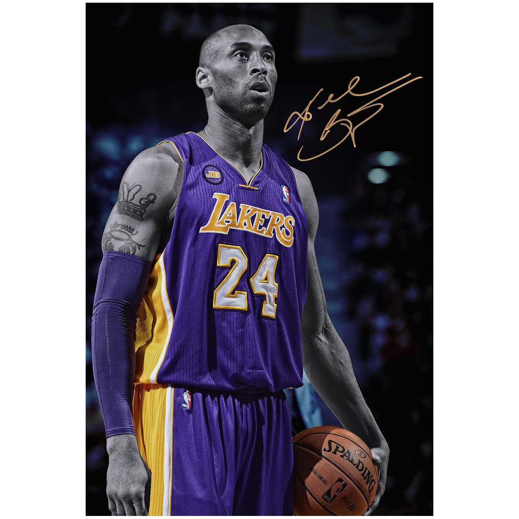 โปสเตอร์ Kobe Bryant โคบี ไบรอันท์ บาสเกตบอล Basketball Poster นักบาส โปสเตอร์ขนาดใหญ่ ตกแต่งผนัง ข