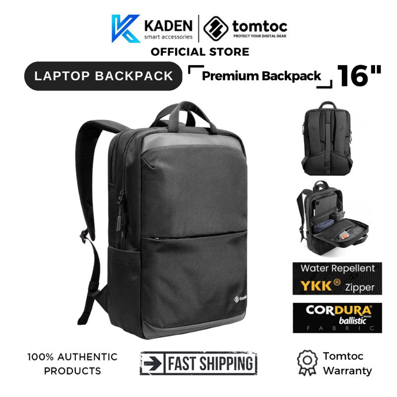 Tomtoc Premium Commuting & Travel Backpack 16 ชิ ้ น - T71-Genuine Product