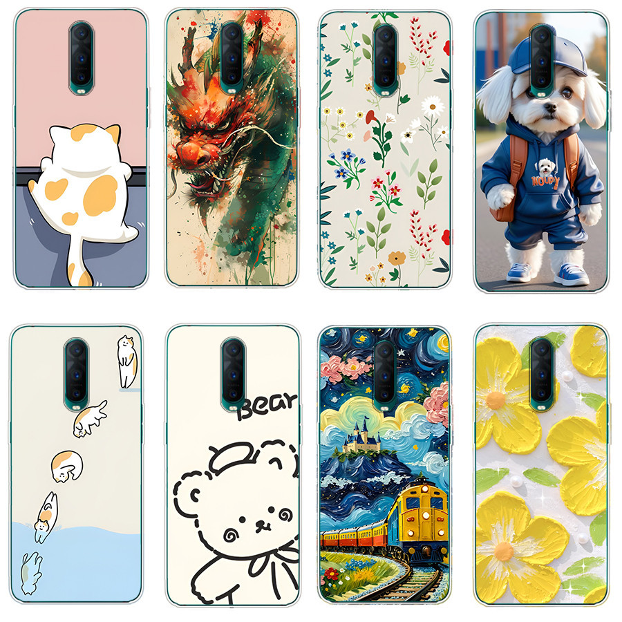 เคสสําหรับoppo r17 pro Soft Case TPUพิมพ์ฝาครอบโทรศัพท์