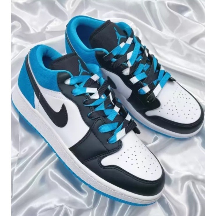 ♞,♘การส่งเสริม แท้จริง NIKE Air Jordan 1 Low"Laser Blue" ของแท้  เตรียมจัดส่ง