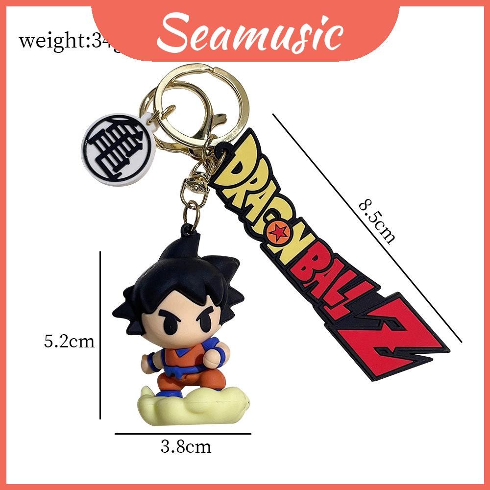 Lovable Ball Dragon Z พวงกุญแจซิลิโคน Sweet Goku พวงกุญแจเหมาะสําหรับวันหยุดและจบการศึกษา