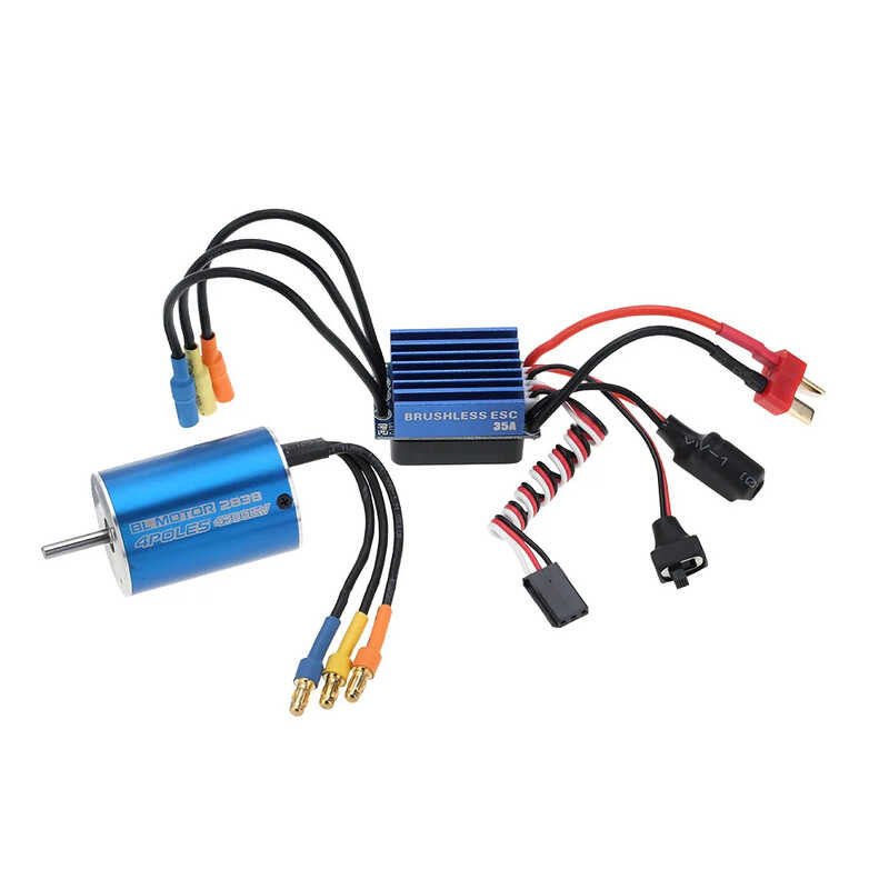 Δ 2838 3600Kv 4500Kv 4P เซ็นเซอร์ Motor และ 35A Brushless ESC Electronic Speed Gove
