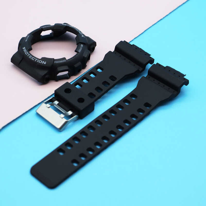 Watch Silicone Strap And Case For G-Sho Male Ga-110 Ga100 Ga120 Ga150 Ga300 Gd-120 /100/110 Gax-100