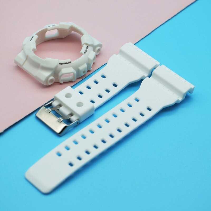 Watch Silicone Strap With Case Watch Band For G-Sho Male Ga-110 Ga100 Ga120 Ga-140 Ga150 Gd-120/100