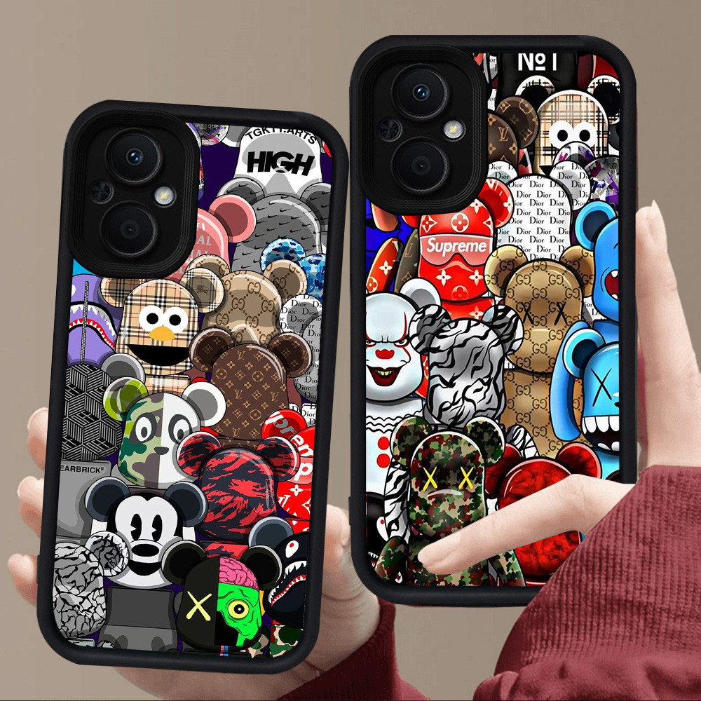 E107 SUP เคสสําหรับซิลิโคนสีดํา OPPO Reno Find 7 7Z 8 8Z X5 Lite 5G