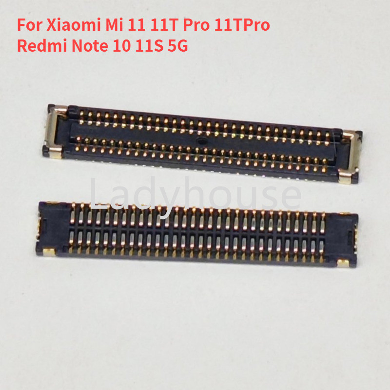 2-10Pcs Flex สายปลั๊กแจ็ค FPC Connector Socket Contact สําหรับ Xiaomi Mi 11 11T Pro 11TPro Redmi หมา