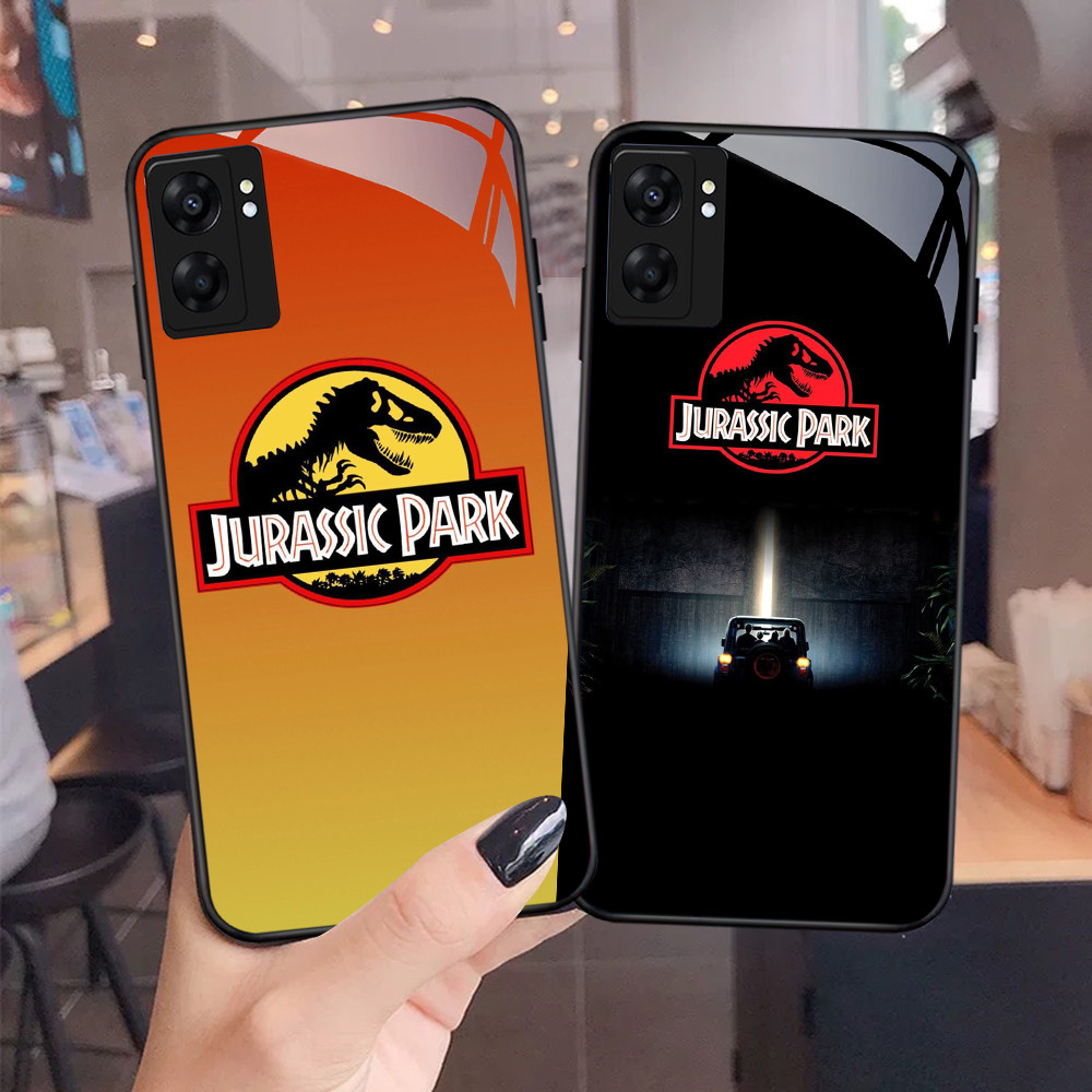 NC-39 J-Jurassic Park Glass สําหรับ OPPO A57 A77S A17 A36 A77 A57S A76 A96 Realme C30S C55 C33 C30 C