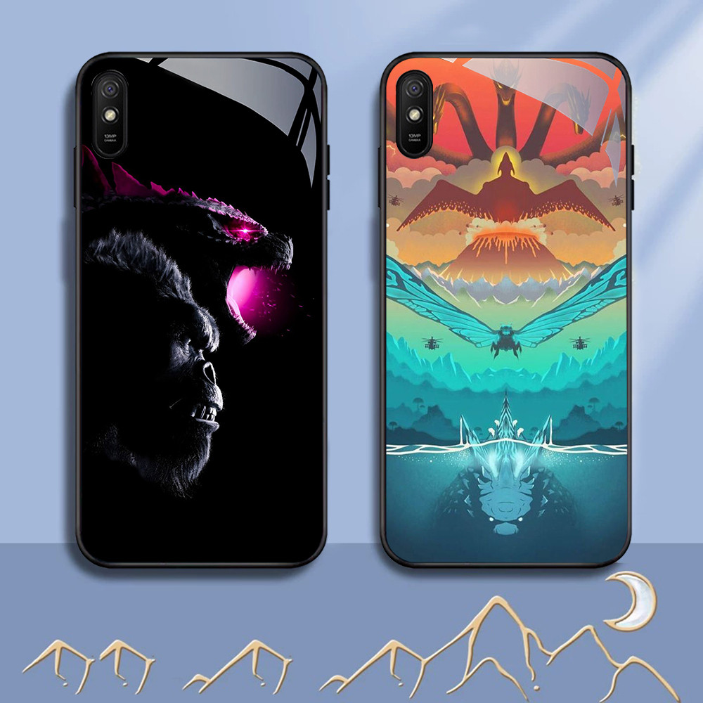 NC-34 Godzilla vs Kong Kaca Glass Case สําหรับ Xiaomi Redmi 9A 9i 7 หมายเหตุ 7 Pro