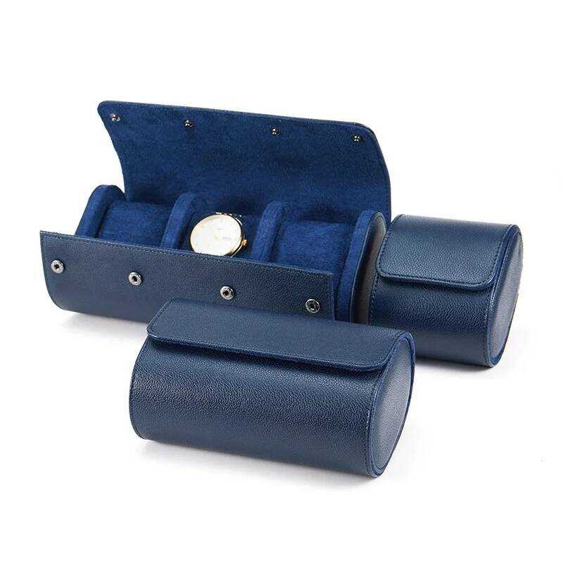 Embers Leather Watch Roll 1 2 3 Slots Ury Genuine Watch Storage Box Travel Watch Case Gift Box Watc