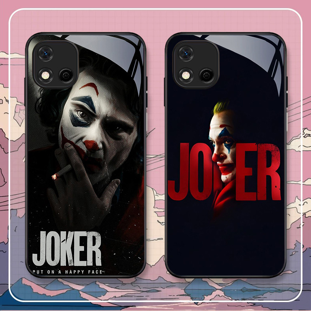 NA-80 Smile J-Joker HD Softcase Glossy Glass สําหรับ Realme C20 C20A C11 OPPO A16E A16K A93 Reno 4 4